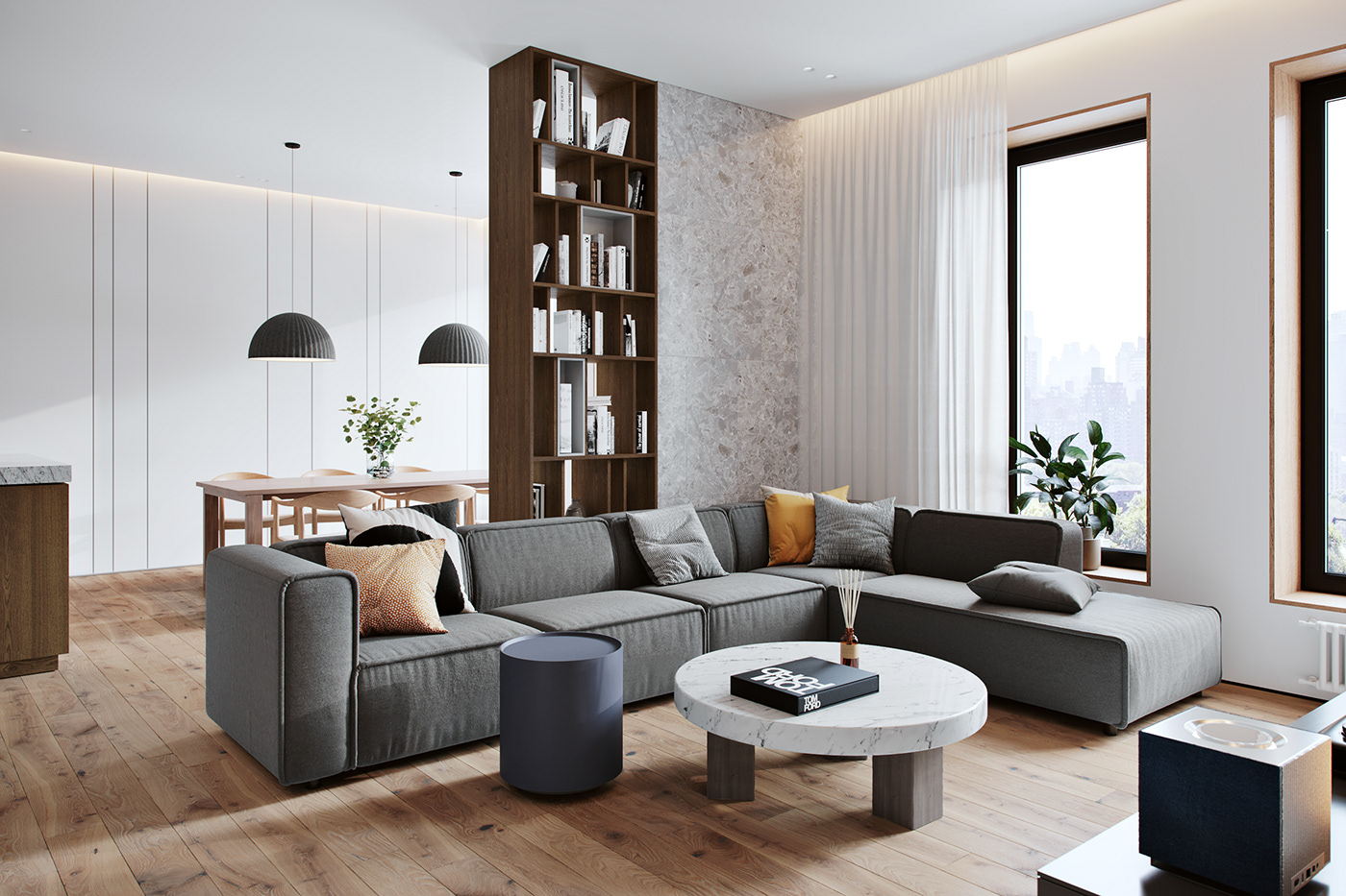 南京89㎡現(xiàn)代簡約風(fēng)格裝修，溫馨柔和的配飾