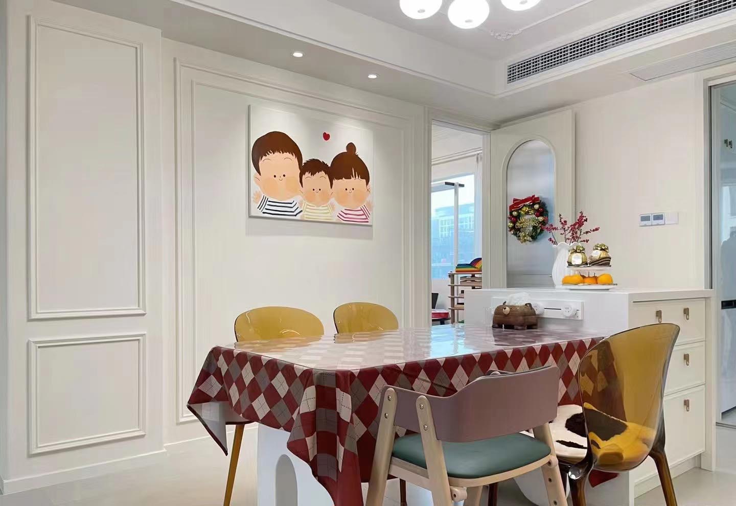 86平老房翻新，奶白色打造溫馨三口之家！