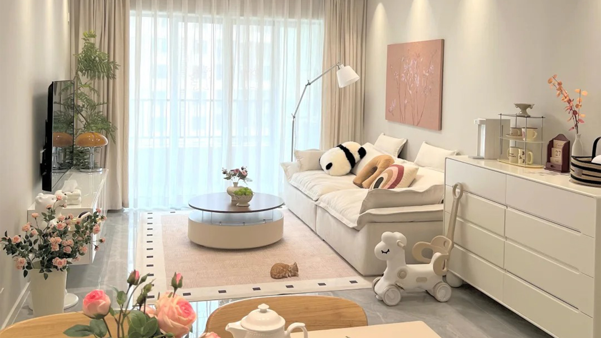 80平奶油風(fēng)小窩，溫柔治愈空間速寫