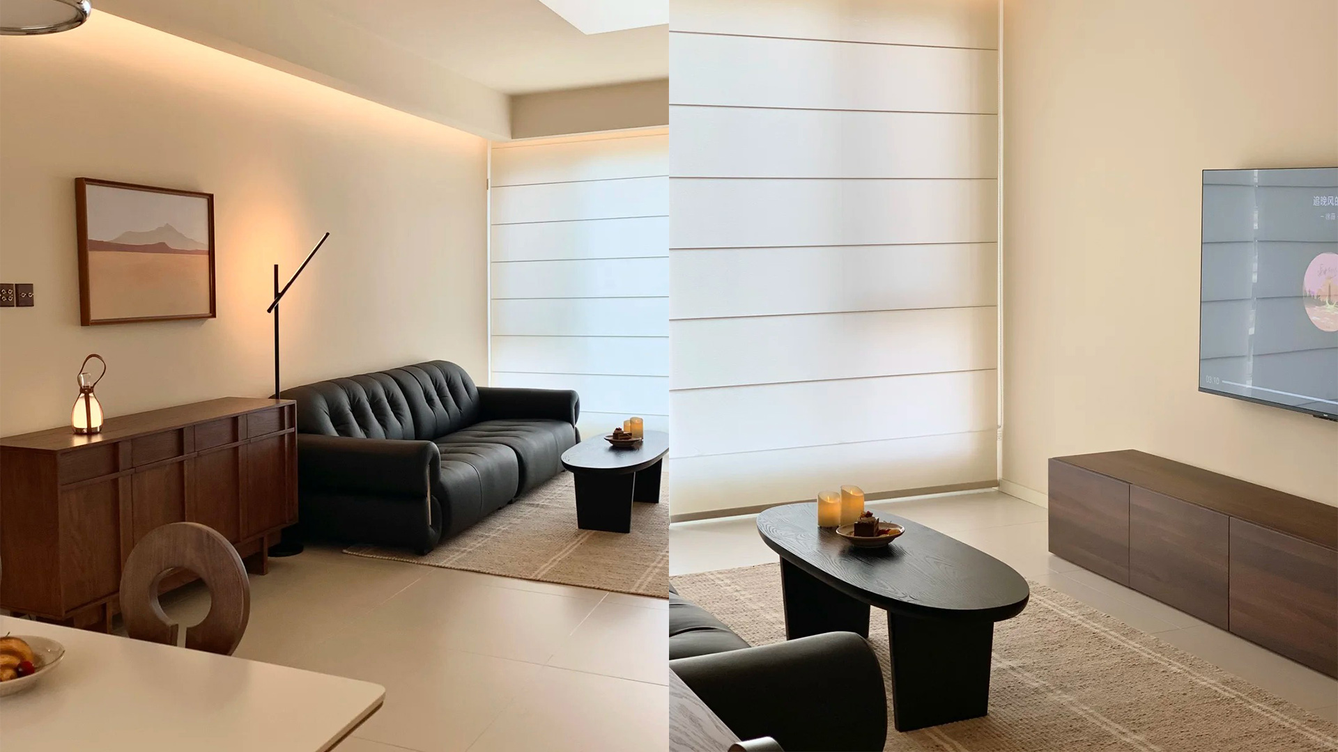 奶油風設計，米白淺色與木質元素營造溫馨家