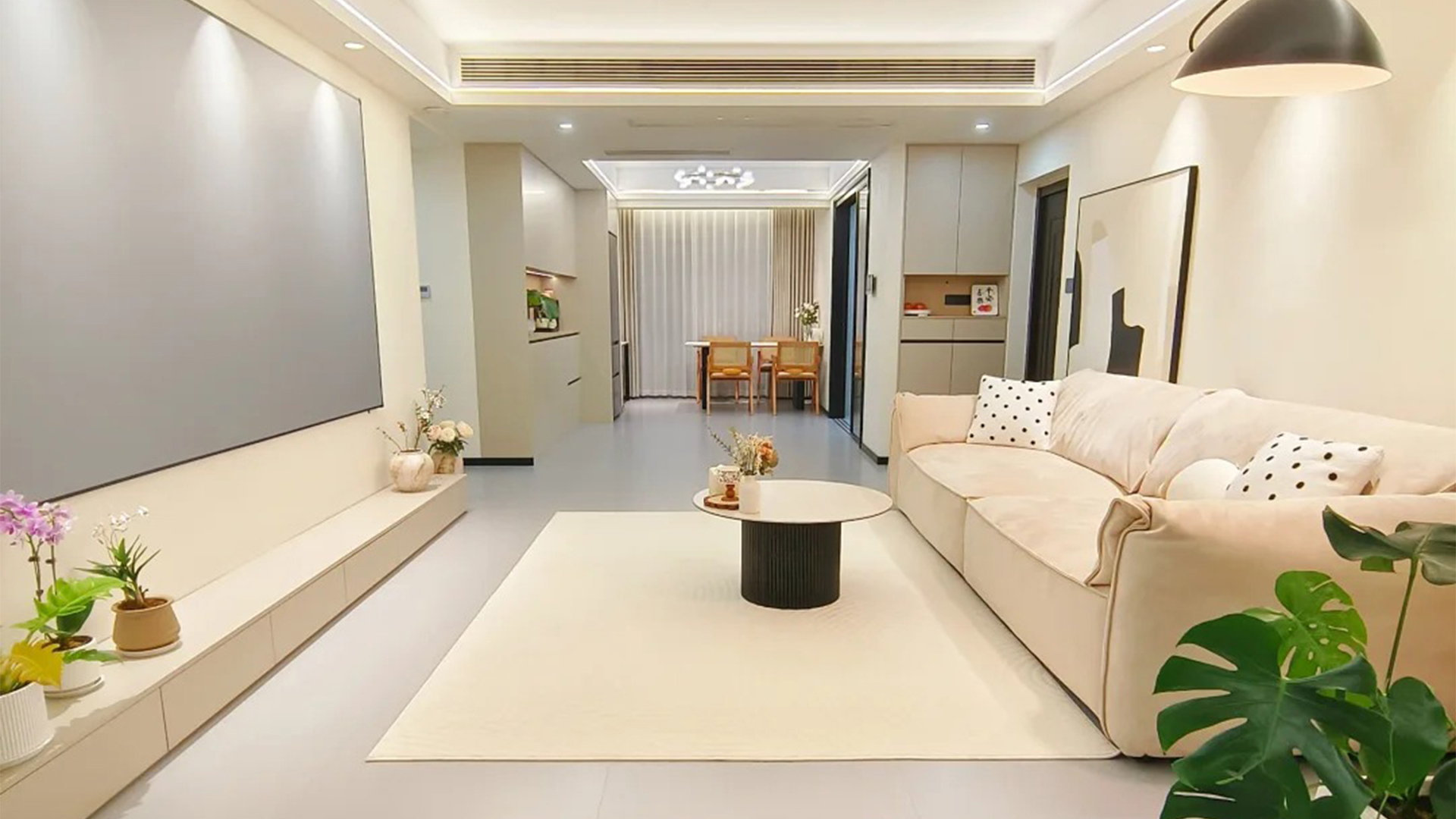 奶油風(fēng)裝修 柔和色調(diào)與圓潤(rùn)線條營(yíng)造溫馨空間